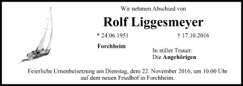 Anzeige von Rolf Liggesmeyer von MGO
