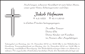 Anzeige von Jakob Hofmann von MGO