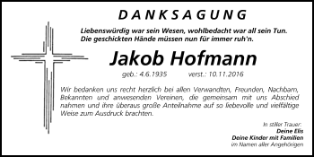 Anzeige von Jakob Hofmann von MGO