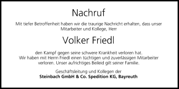 Anzeige von Volker Friedl von MGO