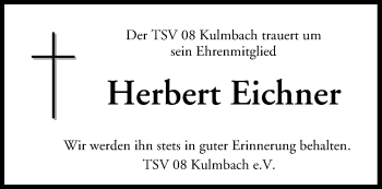 Anzeige von Herbert Eichner von MGO
