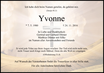 Anzeige von Yvonne  von MGO