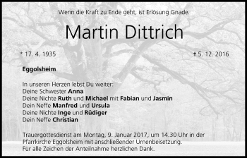 Anzeige von Martin Dittrich von MGO