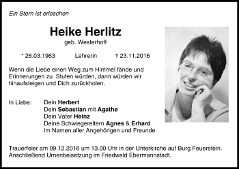 Anzeige von Heike Herlitz von MGO