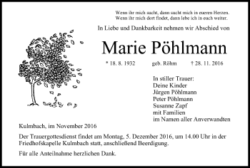Anzeige von Marie Pöhlmann von MGO