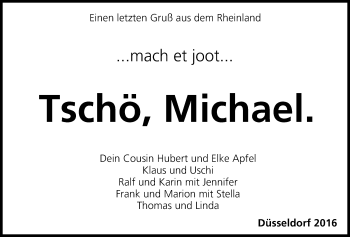 Anzeige von Michael  von MGO