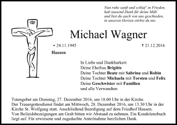 Anzeige von Michael Wagner von MGO