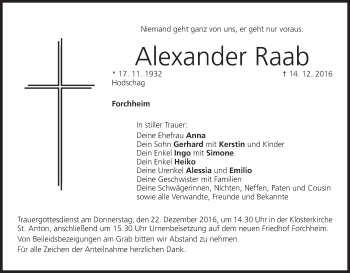 Anzeige von Alexander Raab von MGO
