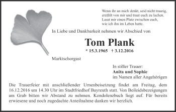 Anzeige von Tom Plank von MGO