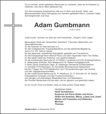 Anzeige von Adam Gumbmann von MGO