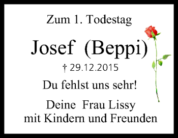 Anzeige von Josef  von MGO