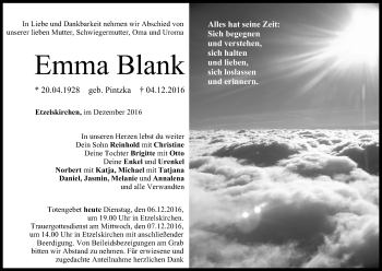 Anzeige von Emma Blank von MGO