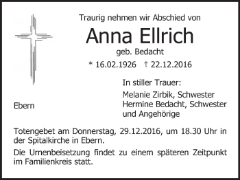 Anzeige von Anna Ellrich von MGO