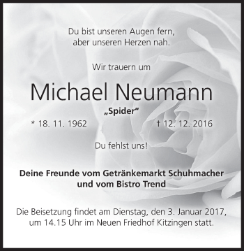 Anzeige von Michael Neumann von MGO