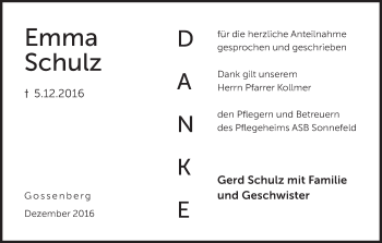 Anzeige von Emma Schulz von MGO