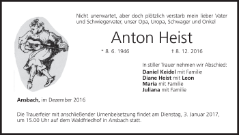 Anzeige von Anton Heist von MGO