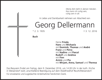 Anzeige von Georg Dellermann von MGO