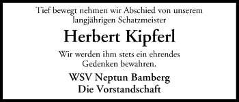 Anzeige von Herbert Kipferl von MGO