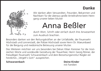 Anzeige von Anna Beßler von MGO