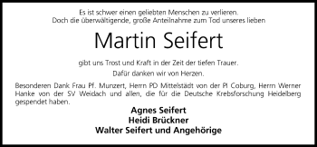Anzeige von Martin Seifert von MGO