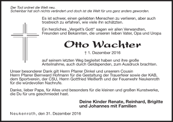 Anzeige von Otto Wachter von MGO