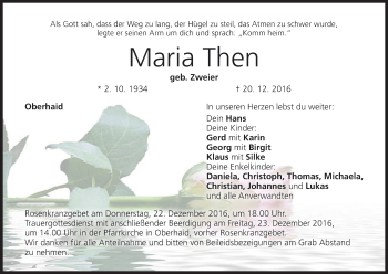 Anzeige von Maria Then von MGO