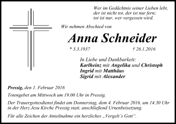 Anzeige von Anna Schneider von MGO