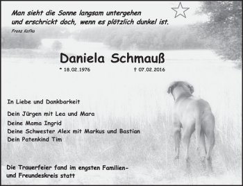 Anzeige von Daniela Schmauß von MGO