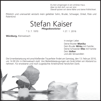 Anzeige von Stefan Kaiser von MGO