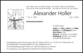 Anzeige von Alexander Holler von MGO