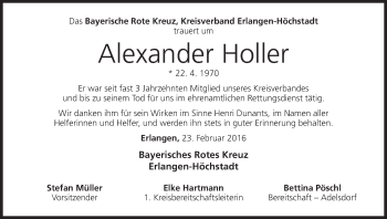 Anzeige von Alexander Holler von MGO