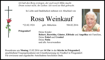 Anzeige von Rosa Weinkauf von MGO