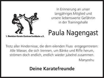 Anzeige von Paula Nagengast von MGO
