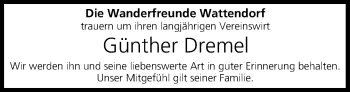 Anzeige von Günther Dremel von MGO