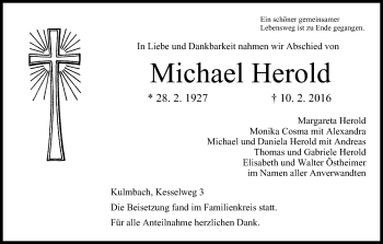 Anzeige von Michael Herold von MGO