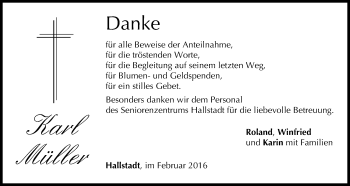 Anzeige von Karl Müller von MGO