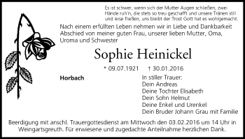 Anzeige von Sophie Heinickel von MGO