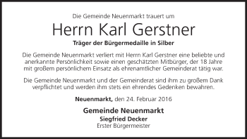 Anzeige von Karl Gerstner von MGO