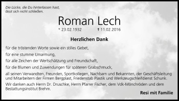Anzeige von Roman Lech von MGO