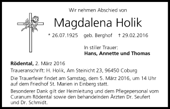 Anzeige von Magdalena Holik von MGO