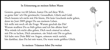 Anzeige von In Erinnerung  von MGO