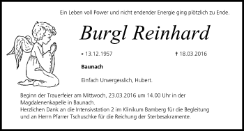 Anzeige von Burgl Reinhard von MGO