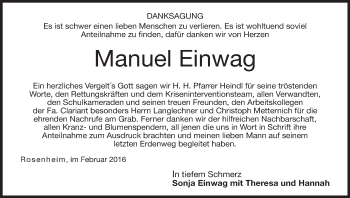 Anzeige von Manuel Einwag von MGO