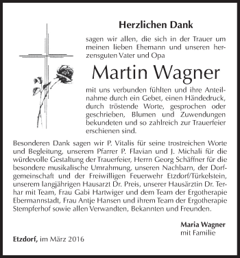 Anzeige von Martin Wagner von MGO