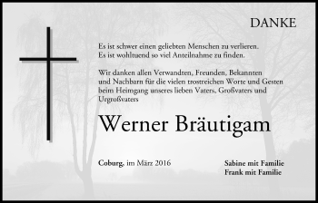 Anzeige von Werner Bräutigam von MGO