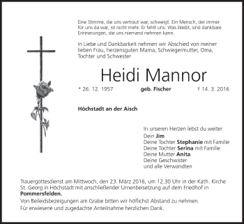 Anzeige von Heidi Mannor von MGO