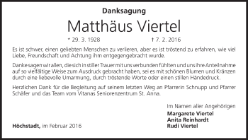 Anzeige von Matthäus Viertel von MGO