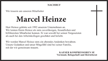 Anzeige von Marcel Heinze von MGO