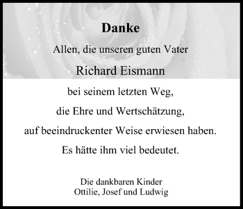 Anzeige von Richard Eismann von MGO