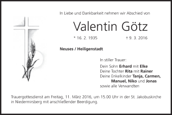 Anzeige von Valentin Götz von MGO